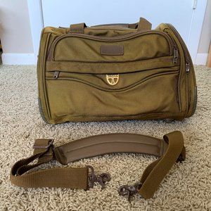 TravelPro Brown/Goldish-Green Weekender Duffel Bag
